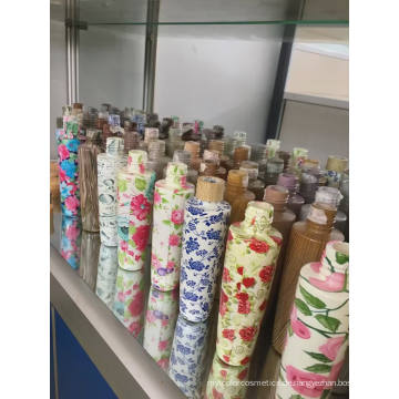 Kosmetische Haustier-Plastikflasche von Yuyao, China (hölzernes Muster)